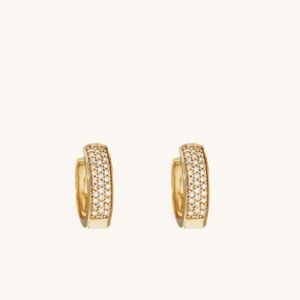 MEJURI - Pavé Diamond Bold Hoops